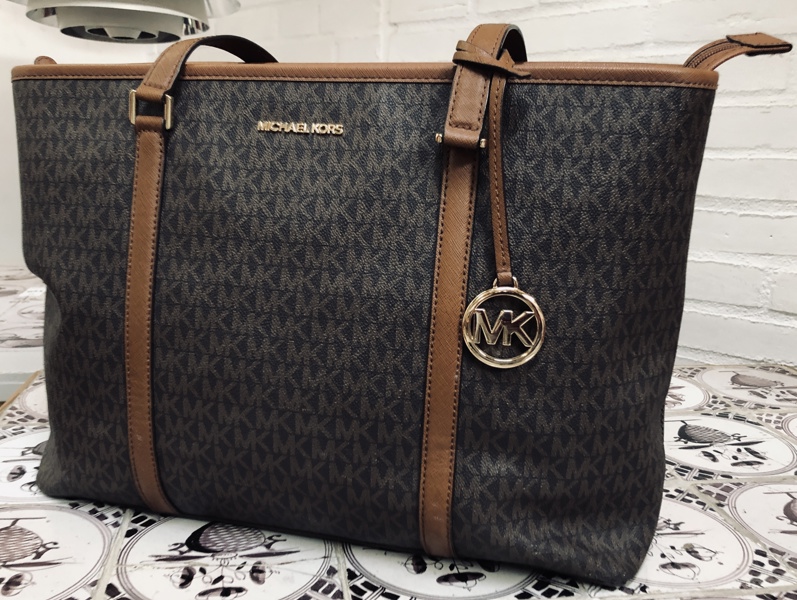 +M: Michael Kors Temple Tote Shopper taske m. logo (Å 2026-0769)