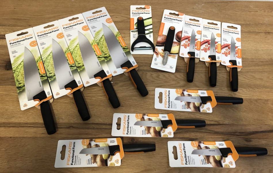 13 Fiskars Functionel Form knive - beskrivelse (*3) - (P 308, 309, 310, 311, 312, 313, 315, 316, 317, 318, 320/24)