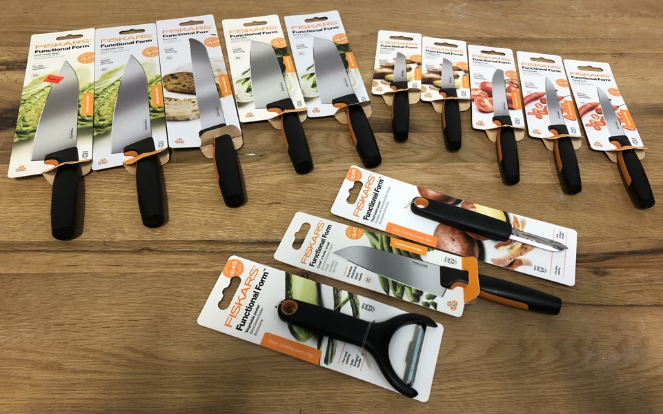 13 Fiskars Functionel Form knive - beskrivelse (*4) - (P 308, 309, 310, 311, 312, 313, 315, 316, 317, 318, 320, 314/24)