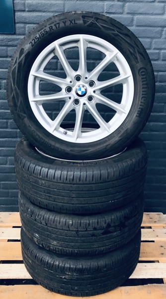 4 Alufælge (17") m. Continental Ecocontact 6 sommerdæk (225/55/R117)