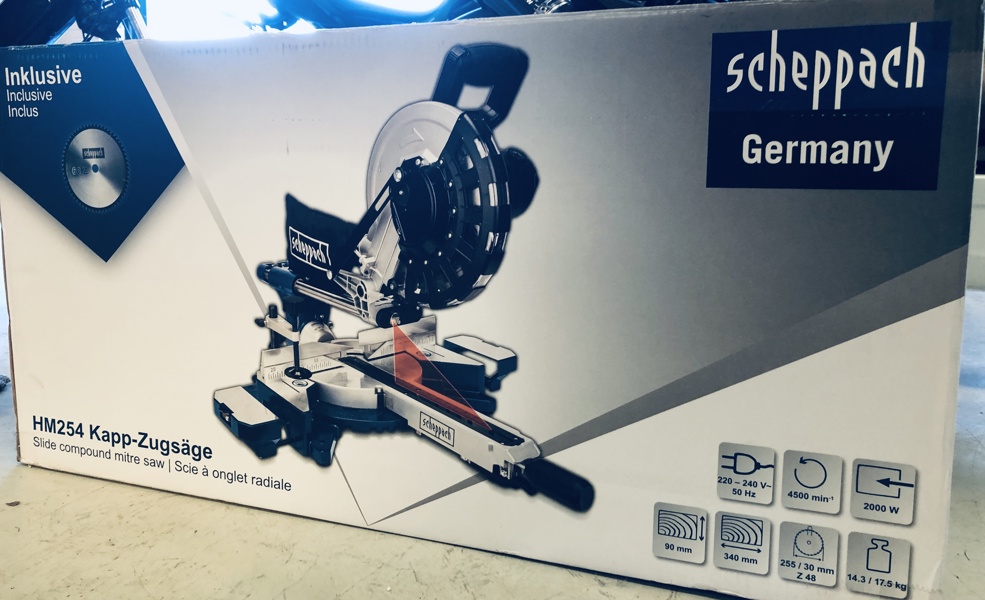 Scheppach HM254 kap-/geringssav (2000w)