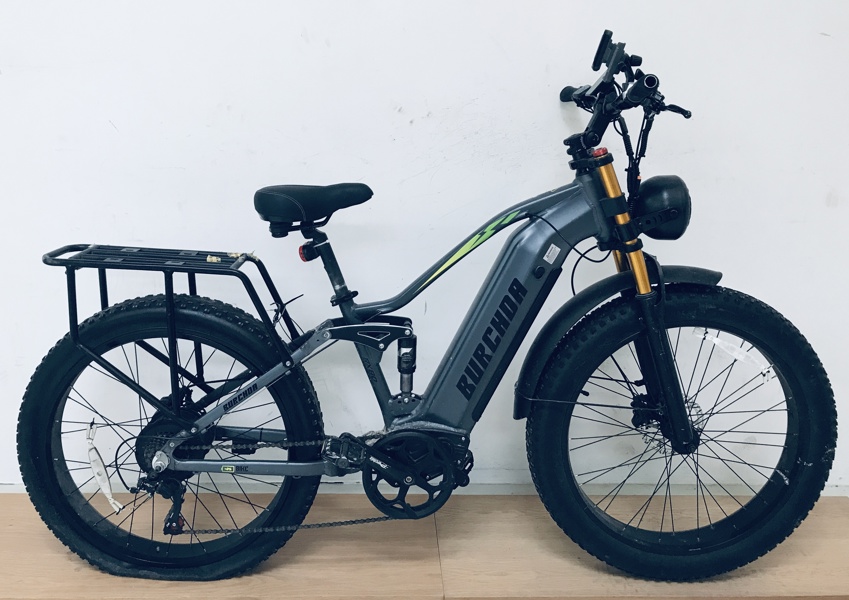 +M: Burchda RX80 fatbike cruiser/el-mountainbike m. batteri samt display (Å 2025-1745)