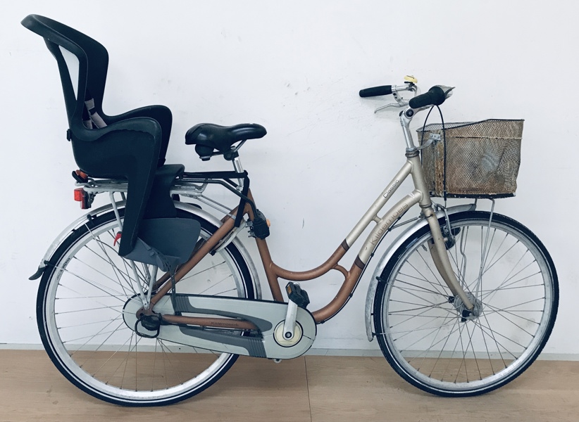 +M: Kildemose Classic damecykel m. Polysport barnesæde (K 57/25)