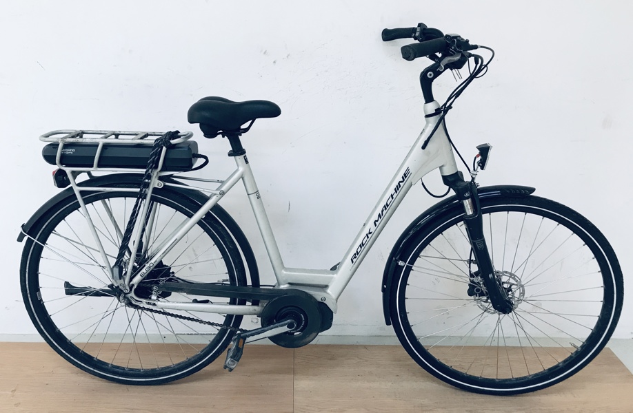 Rock Machine E-Line City Eveo el-damecykel m. batteri samt Shimano Steps centermotor (RM1590067K)