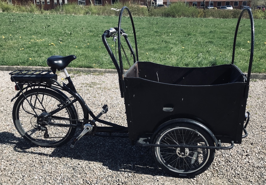 AM klassisk el-ladcykel m. batteri, display samt oplader ( )