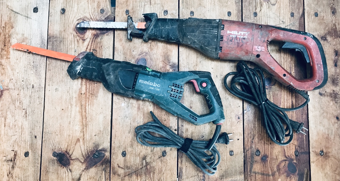 Hilti WSR 1400-PE bajonetsav (220v) samt Metabo SSE 1100 bajonetsav (220v)