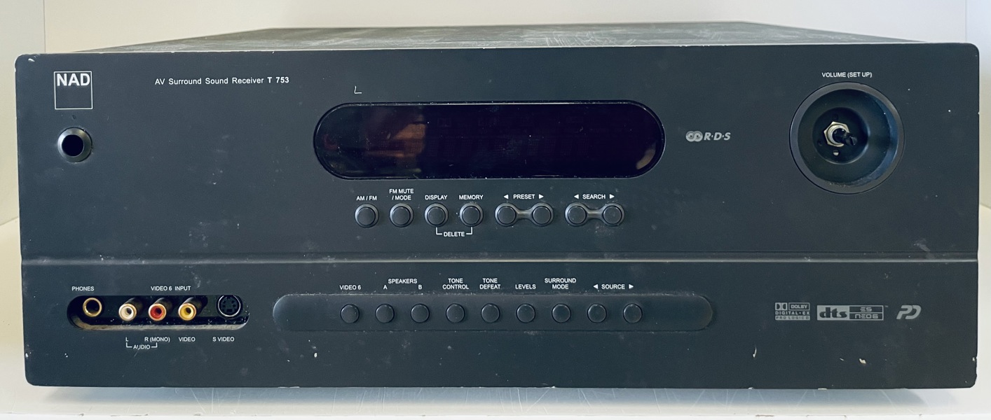 +M: NAD T 753 AV Surround Sound receiver (H 176/25)