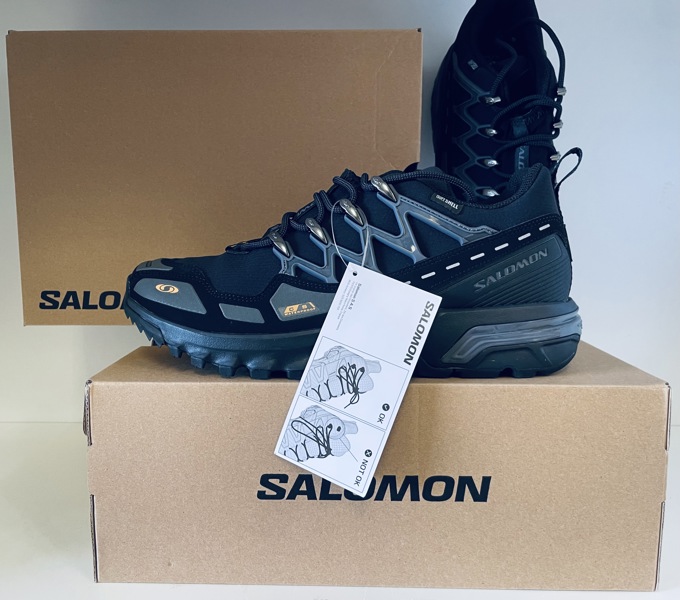 2 Par Salomon ACS + Climasalomon Waterproof sneakers/sko (black/magnet/golden) - (H 105)