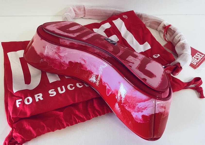 Diesel Play Crossbody håndtaske (pink/red) m. dustbag - (H 109)