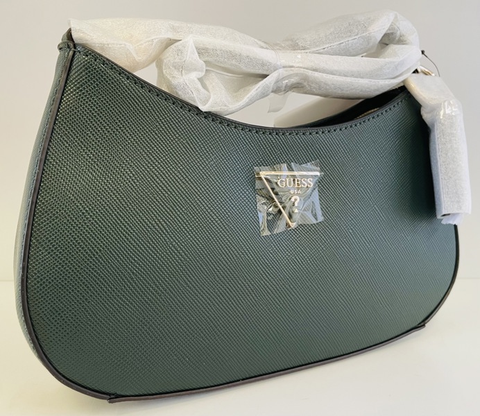 Guess Noelle Top Zip Shoulder Bag håndtaske (forest) m. dustbag - (H 109)