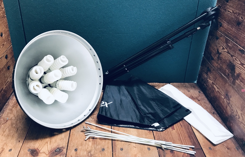 Walimex Pro Daylight 1260 studiebelysning m. softbox og 3-fod