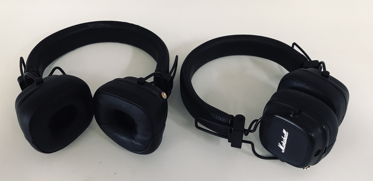 +M: 2 Stk. Marshall Major V On-Ear Bluetooth hovedtelefoner (B 605/25, 6/26)