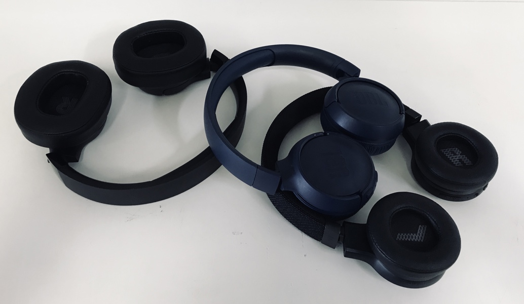 +M: JBL Tune 720BT Bluetooth Over-Ear hovedtelefoner, JBL Tune 510BT Bluetooth On-Ear hovedtelefoner samt JBL LIVE460 NC One-Ear hovedtelefoner (B -) 