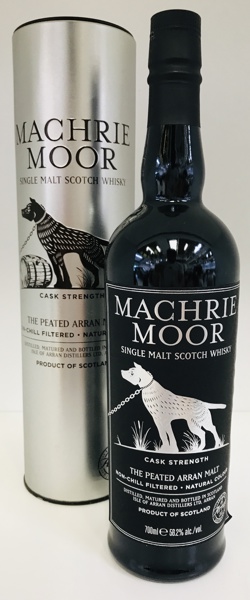 Arran Machrie Moor Single Malt Whisky (Peating Level 20PPM) m. tilhørende æske 