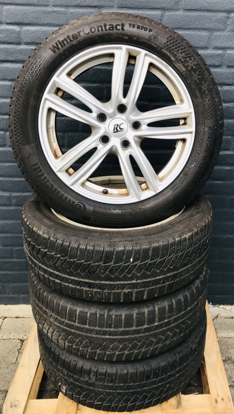 4 RC Alufælge (17") m. Continental Wintercontact vinterdæk (215/55/R17)