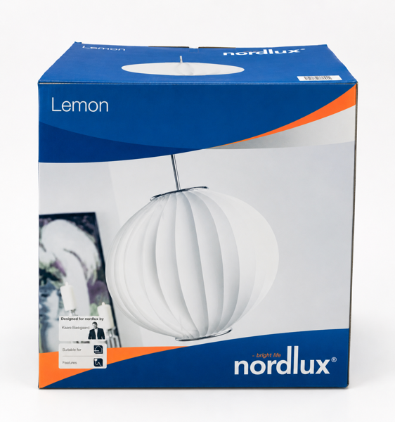 Nordlux Lemon 7282 luftpendel (hvid), designet af Kaare Bækgaard