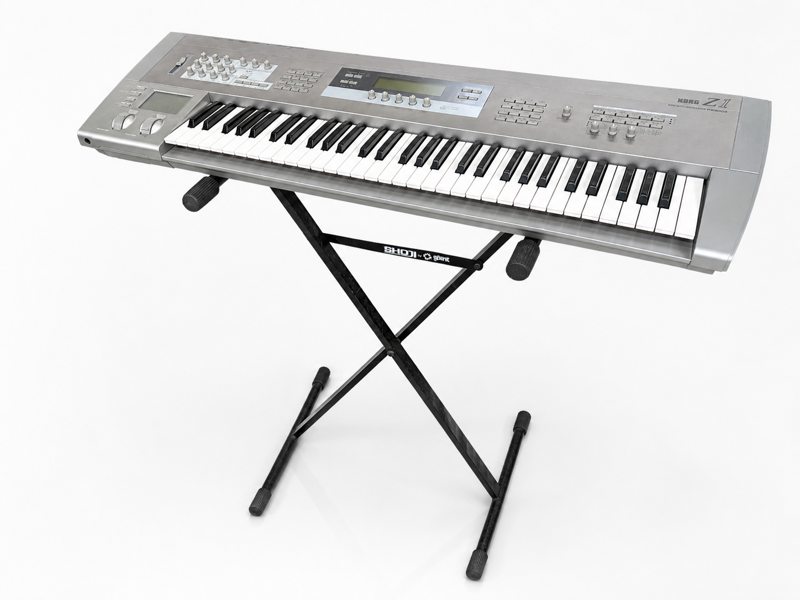 Korg Z1 Multi Oscillator Synthesizer keyboard m. Shoji by Giant keyboardstand
