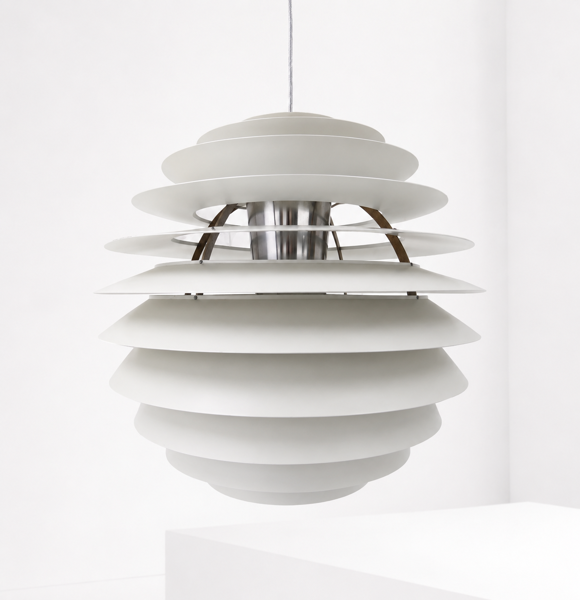 Poul Henningsen (1894-1967) 'Louvre/Kuglen' pendel, fremstillet ved Louis Poulsen