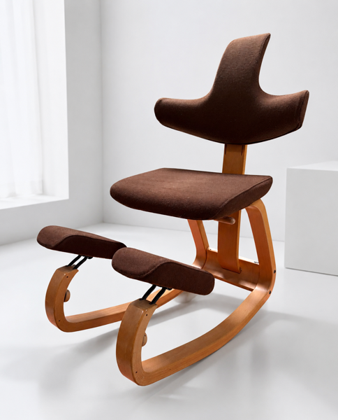 Peter Opsvik balance/knæstøttestol, fremstillet ved Stokke