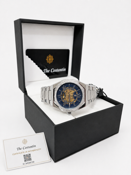 Philippe Constantin Automatic Chronograph (40mm) m. hangtag, certifikat samt original æske 
