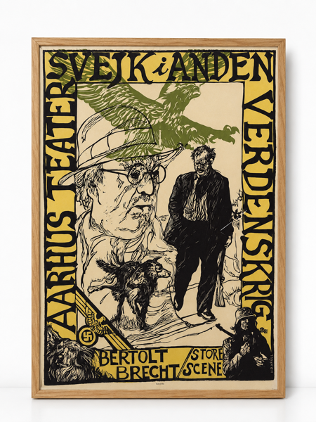 Hans Vilandt Oldau Krull (f. 1952) plakat fremstillet for Aarhus Teater
