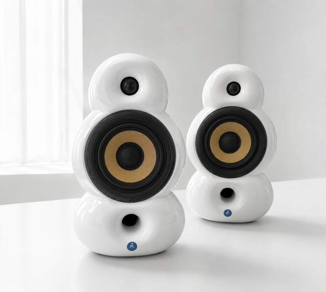 Scandyna/Podspeakers MiniPod Bluetooth højtalere (PS 13601) - ben og fjernbetjening medfølger