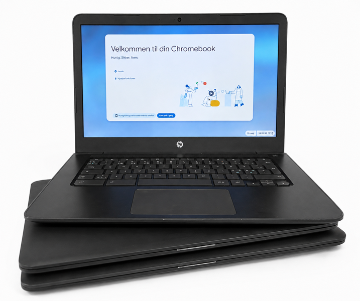 3 Hewlett-Packard Chromebook (TPN-Q216/Q204) laptops m. Bang & Olufsen lyd