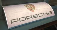 Porche reklameskilt m. lys (91X43cm)