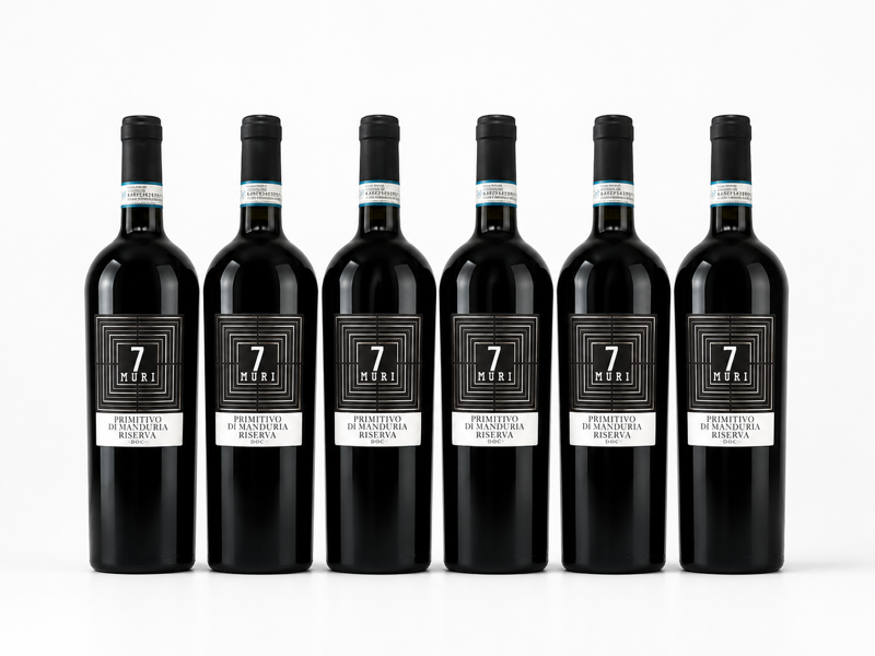 6 fl. 7 Muri Primitivo di Manduria DOC Riserva (årgang 2020)