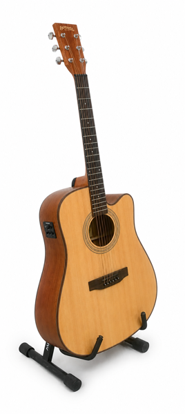 Santana Bonfire LA-100 westernguitar m. Fishman Isys+ preamp samt Gear4Music taske