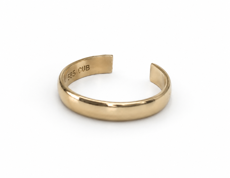 +M: Guld: Bræner-Jensen ring udført i 14kt/585 (B 112/26)