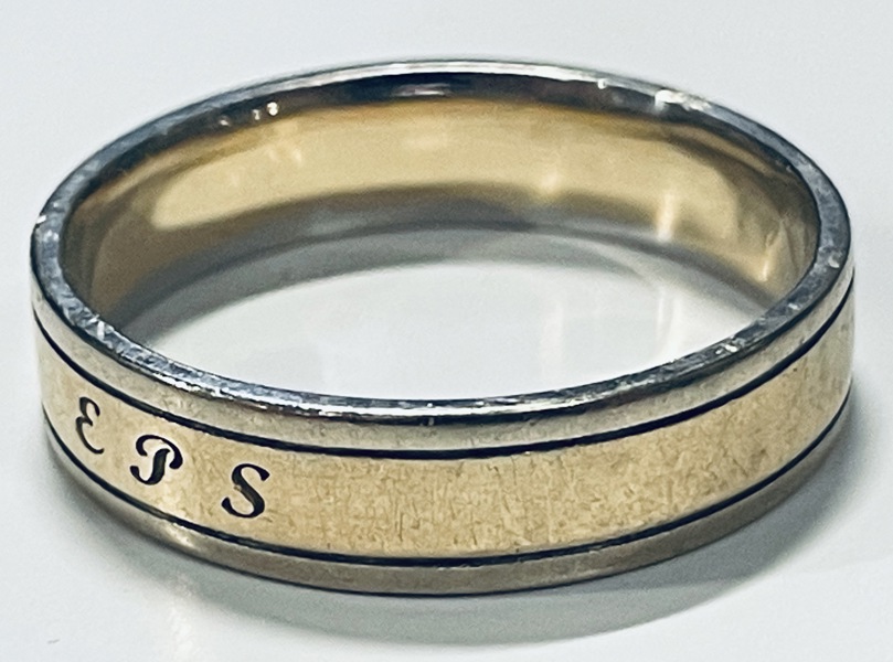Guld: EPS signatur ring udført i 18kt./750 (F 43/24)